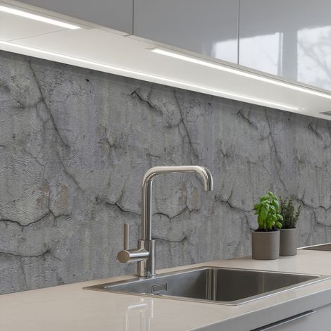 Kitchen Splashback Old - Concrete - Wall 400x80 cm