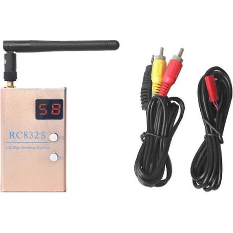 Récepteur vidéo/audio AV 48 canaux RC832S FPV 5,8 GHz pour quadricoptère F450 S500 S550 RC832