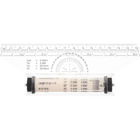 Règle à rouler multifonctionnelle en plastique de 15 cm pour (1/5)