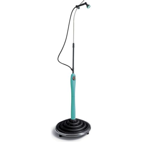 Douche Solaire Sunny Style, Douche de Jardin, Piscine, pour l’extérieur, idéale Aussi en Vacance et Camping, avec mélangeur pour Eau Chaude et Froide, Bleu (1/5)