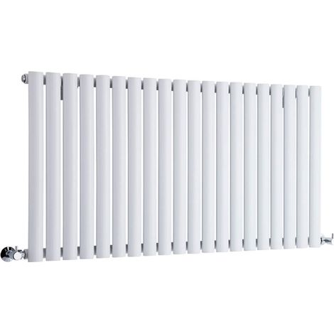 Hudson Reed Vitality – Radiateur Design Horizontal – Blanc – 63.5 x 118cm