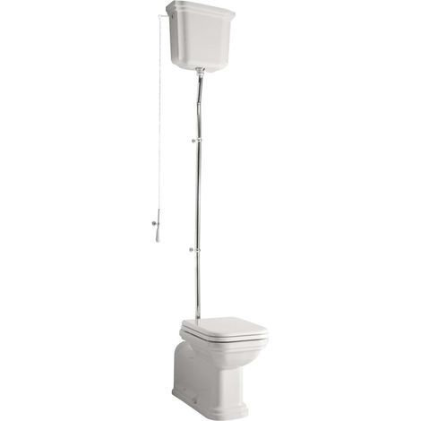 Sapho Kerasan Waldorf - WC-Kombi, Vario-Abgang, weiß/chrom WCSET19-WALDORF (1/2)