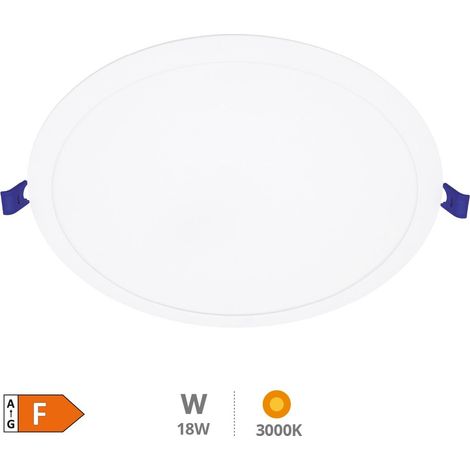 Faretto da incasso a LED rotondo bianco Belur 18W 3000K