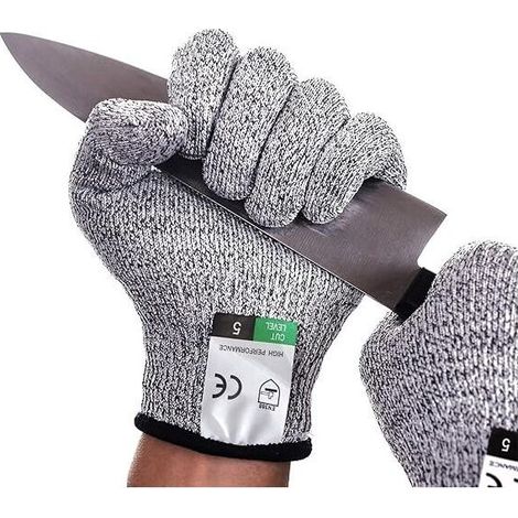 Schnittfeste Handschuhe, Arbeitshandschuhe, Schutzklasse 5 und EN388-zertifiziert, Gartenhandschuhe, schnittfeste Handschuhe zum Austernöffnen, Schweißen (S) (1/5)