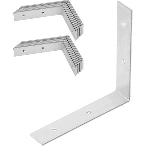 KOTARBAU® Winkelverbinder für Zimmererarbeiten, Edelstahl, verzinkt, 100 x 100 x 20 mm, 25 Stück