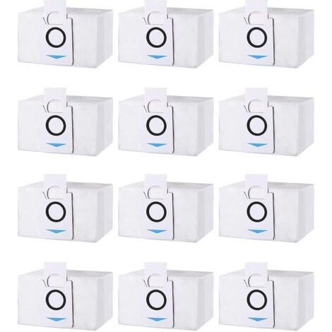 FENOPLASTICALot de 12 Sacs aspirateur Accessoires pour Ecovacs Deebot X1 Omni / X1 e Omni/ T20 omni/T20e Omni Aspirateur, Sac À Poussière Pièces de Rechange, 3.2L Grande Capacité Sac Aspirateur pour D (1/5)