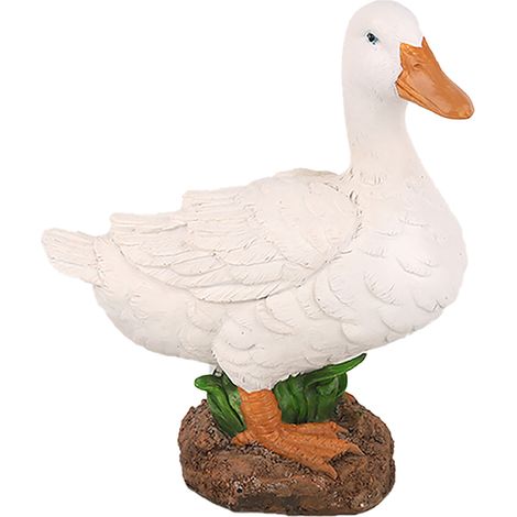 Canard de Décoration Extérieur Simulation pour Jardin, Piscine et Paysage Aquatique en Résine