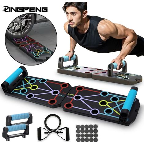 Planche à pompes pliable, entraînement musculaire, équipement de fitness portable (1/5)