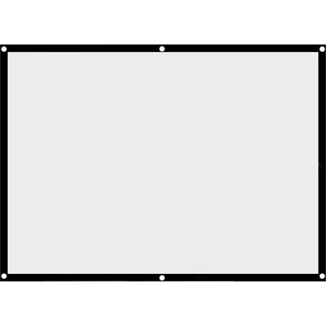 1 écran de projection blanc pliable et portable sans plis, format 4:3 (100 pouces) (1/5)
