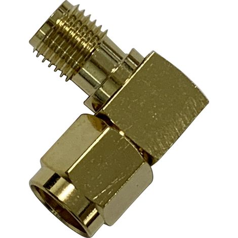 Wittenberg Antennen Adapter SMA WINKELSTÜCK SMA Stecker auf SMA Buchse vergoldet 50 OHm 103513 SMA-A