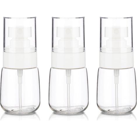 3er-Set kleine Reisezerstäuber 30 ml, leere Reisezerstäuber, Mini-Kunststoffzerstäuber mit feinem Sprühnebel (1/5)