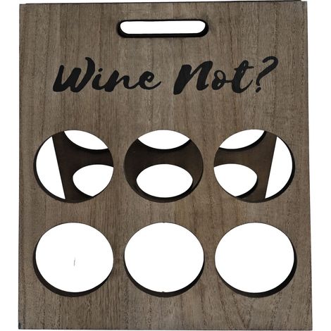 Portabottiglie pieghevole per 6 bottiglie di vino