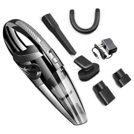 Aspirateur de voiture sans fil - Aspirateur portable portatif pour voiture avec forte aspiration (1/4)