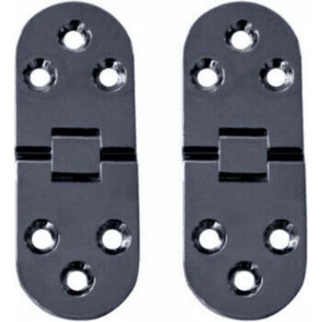 10 Pièces Charnières de Table Pliantes Plat Porte Cabinet Pliable Charnières Alliage Zinc Charniere Porte Placard,Round Edge Charnières pour Porte de Meuble avec vis,pour Table de Cuisine,Meubles Bure