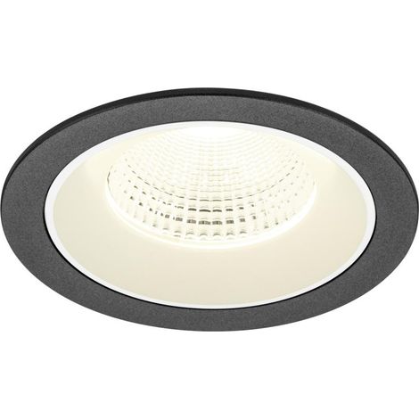 Encastré downlight NUMINOS® L intérieur 4000 K 55° IP20 rond noir / blanc - SLV - 1009799