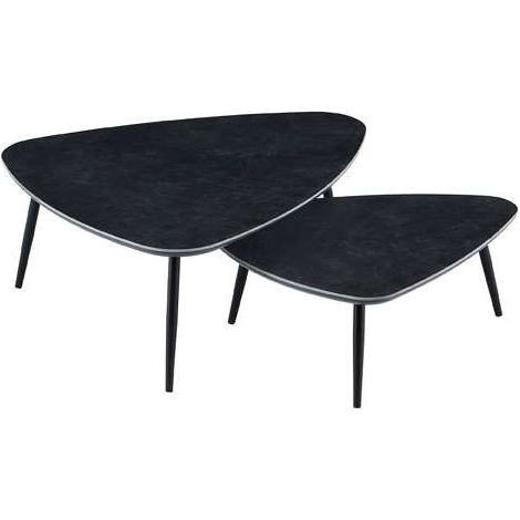 Mesa centro nido Vulcano acabado negro, 35cm(alto) 150cm(ancho) 80cm(fondo). (1/4)