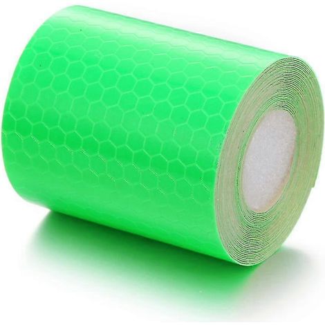 Ruban réfléchissant 3 m x 50 mm, étanche, autocollant de signalisation haute intensité, vert (1 pièce). (1/5)