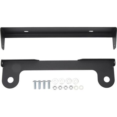 Support de plaque d'immatriculation pliable en métal robuste et durable 333 01, support de treuil de sécurité antichoc avec arbre de guidage de câble et protection étanche fiable. (1/5)