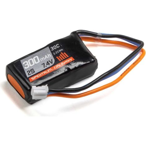 Spektrum Accessories 7.4V 300mAh 2S 30C LiPo Battery: PH
