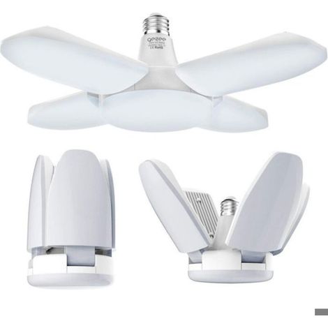 Plafonnier LED de Garage 60W E27 - 6500K 6000Lm - Lampe d'Atelier pour Garage, Entrepôt, Atelier - Pack de 1 (1/5)