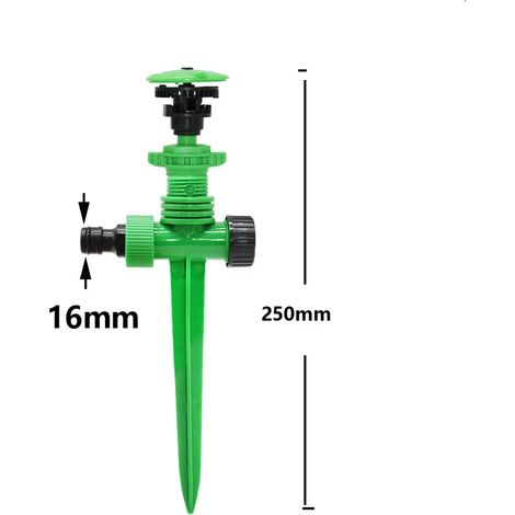 (C) Arroseur à bascule à pointes réglables pour jardin, agriculture et irrigation de pelouse, jet rotatif à 360° (1/5)