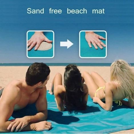 Drap de plage - - 150 x 200 cm - Imperméable - Anti-sable - Facile à nettoyer (1/4)