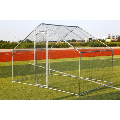Freilaufgehege Freigehege Hühnerstall 3x6 m Gehege Hühnerkäfig Stall
