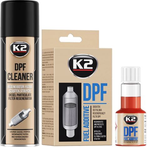 Nettoyant régénérant pour filtre K2 + additif pour carburant nettoyant FAP (1/5)