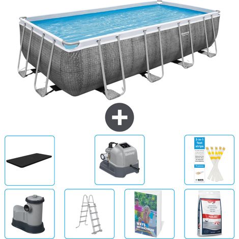 Bestway Piscina Bestway Power Steel Rettangolare - 549x274x122 cm - 8-pezzi  S649 (1/4)