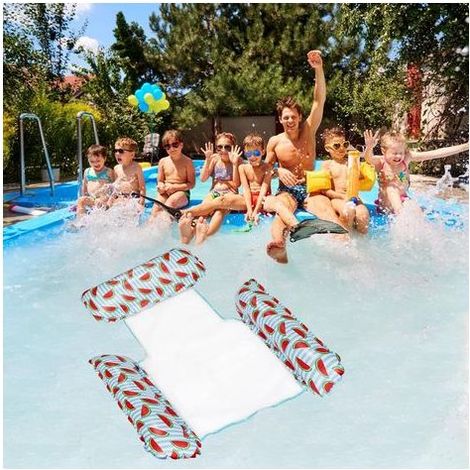 Aufblasbarer Schwimmstuhl für Pools (Erwachsene). Tragbare Pool-Hängematte. Schwimmende Badewanne für Strand, See oder andere Außenbereiche. (1/5)