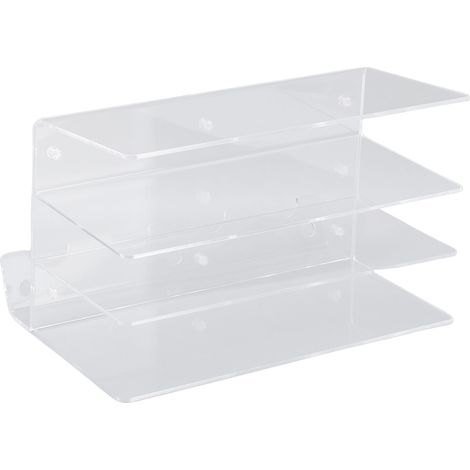 Support de rangement pour clavier, présentoir en acrylique à 3 couches pour souris de jeu, Transparent (1/5)