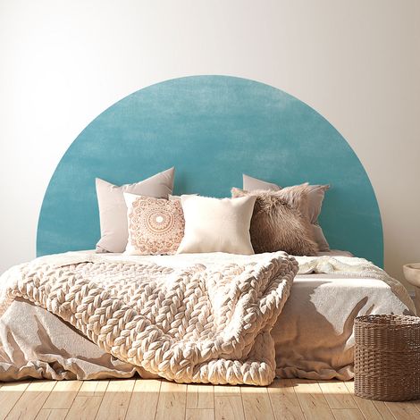 Stickers tête de lit - Couleur tendance - 160 x 130 cm - Pour lits (120 à 140 cm) - Adhésif MAT (1/2)