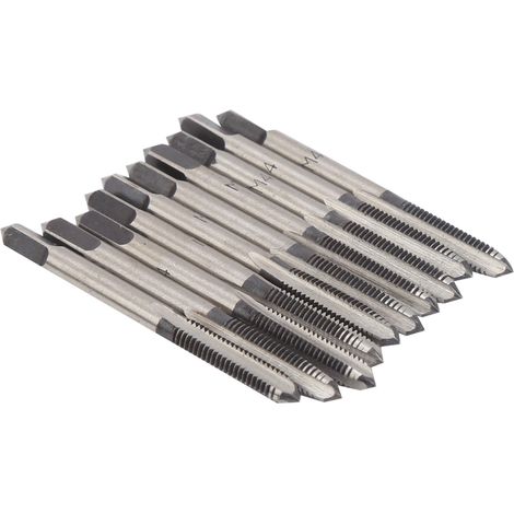 10 tarauds métriques manuels M4 en acier au carbone pour machines-outils et fournitures industrielles (1/5)