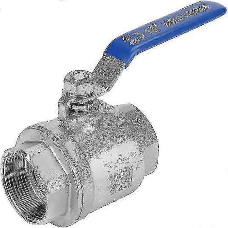 Vanne à bille 1-1/2" DN40 1000 WOG Filetage femelle 304 avec poignée (1/4)