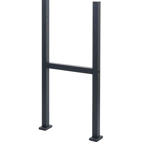 Pied pour boîte à lettres HHG-125 boîte à paquets acier galvanisé anthracite (1/5)