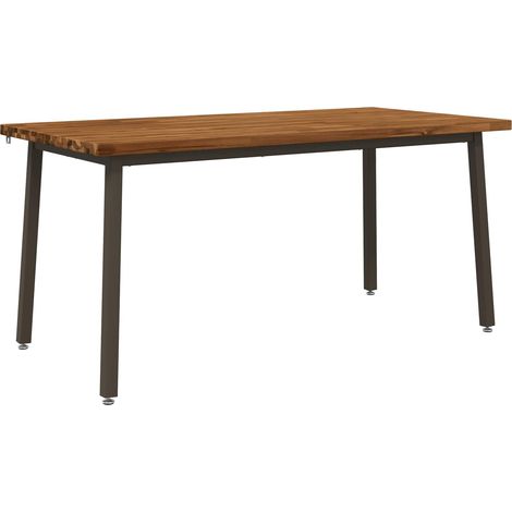 vidaXL Mesa de Comedor Cuadrada 160 x 70 x 75 cm Natural (1/2)