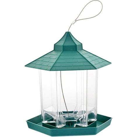 Bird Feeder, Hanging Outdoor Wild Bird Feeder with Bird Seed (1/5)