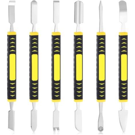 Lot de 6 petits leviers en métal pour réparation d'appareils électroménagers pour téléphone portable, ordinateur, lunettes, petits appareils numériques (1/4)
