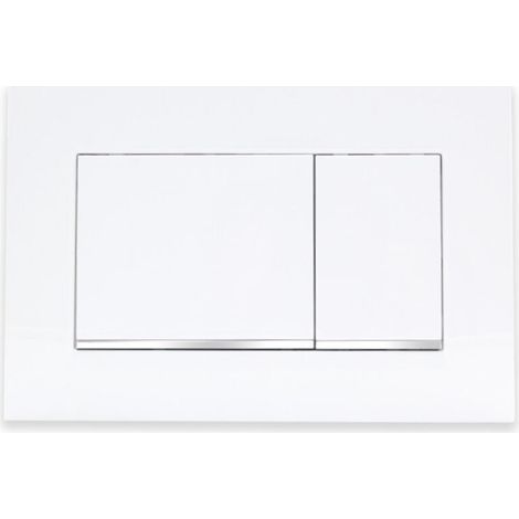Flush plate with integrated flush trigger, compatible with Geberit Sigma 30 toilet flush plates, made of durable ABS plastic for long-lasting performance and easy installation (1/4)