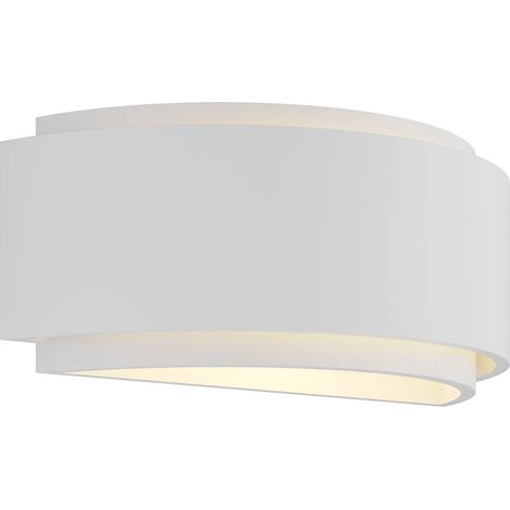 Wall Lightdimmable 'Cassian' made of Plaster/Clay for Bedroom (1/5)