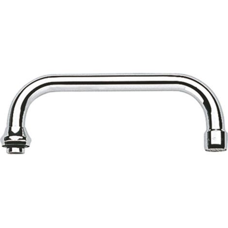 Bec U Grohe 13028, saillie 200 mm pour robinetterie mural de cuisine 1/2", chromé (1/4)