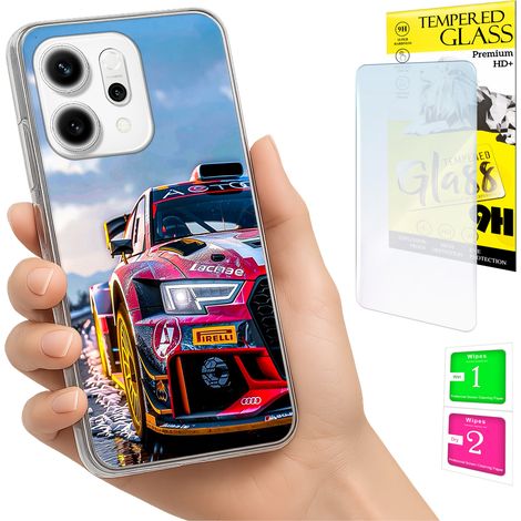 Funda para Oppo Reno 14F / 14 FS 5G con cubierta trasera para foto y cristal 9H. (1/5)