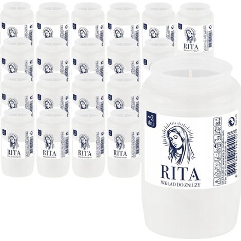Bolsius Rita 2 Days Inserts Paraffin Candle 20 Pieces (1/5)