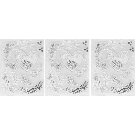 Lot de 3 tampons transparents recyclables, kit DIY combinaison TPR, pour décorer invitations, enveloppes, carnets. (1/5)