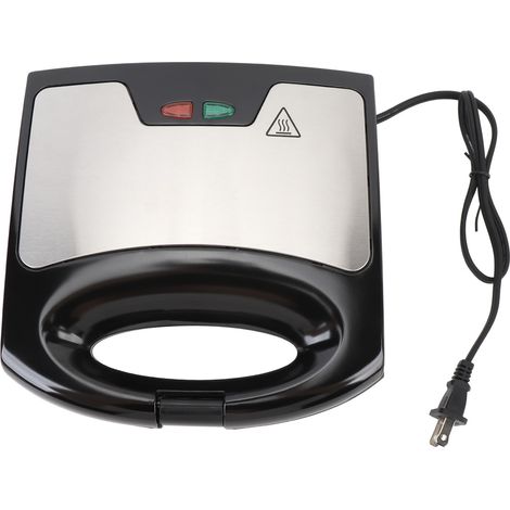 Machine à petit-déjeuner électrique avec poignée sûre, presse à Sandwich en aluminium antiadhésive pour gaufres et collations, prise américaine 110V (1/5)
