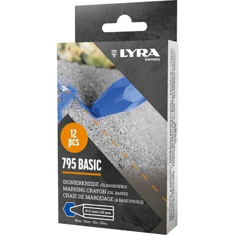 L谩piz lubricante de cera azul Economy 795 (12 unidades)