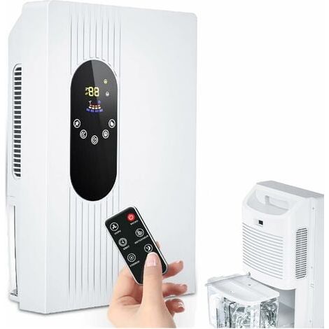 Tigrezy - Deshumidificador de aire eléctrico con control remoto y absorbente de humedad de 2500 ml (1/5)