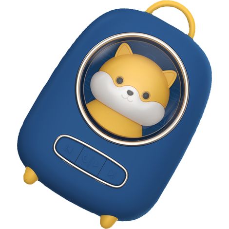 Enceinte Bluetooth Design Capsule Spatiale Portable Sans Fil Haut-Parleur Extérieur Mignon Bleu Clair avec Lumière (1/5)