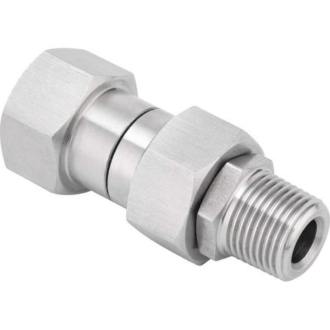 Raccordo girevole Bardusch per idropulitrice, filettatura metrica M22 da 14 mm, acciaio inossidabile, 4500 psi (1/4)