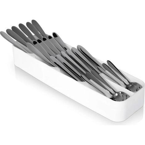 Besteckschubladeneinsatz, weiß, 39 x 11,5 cm (1/5)